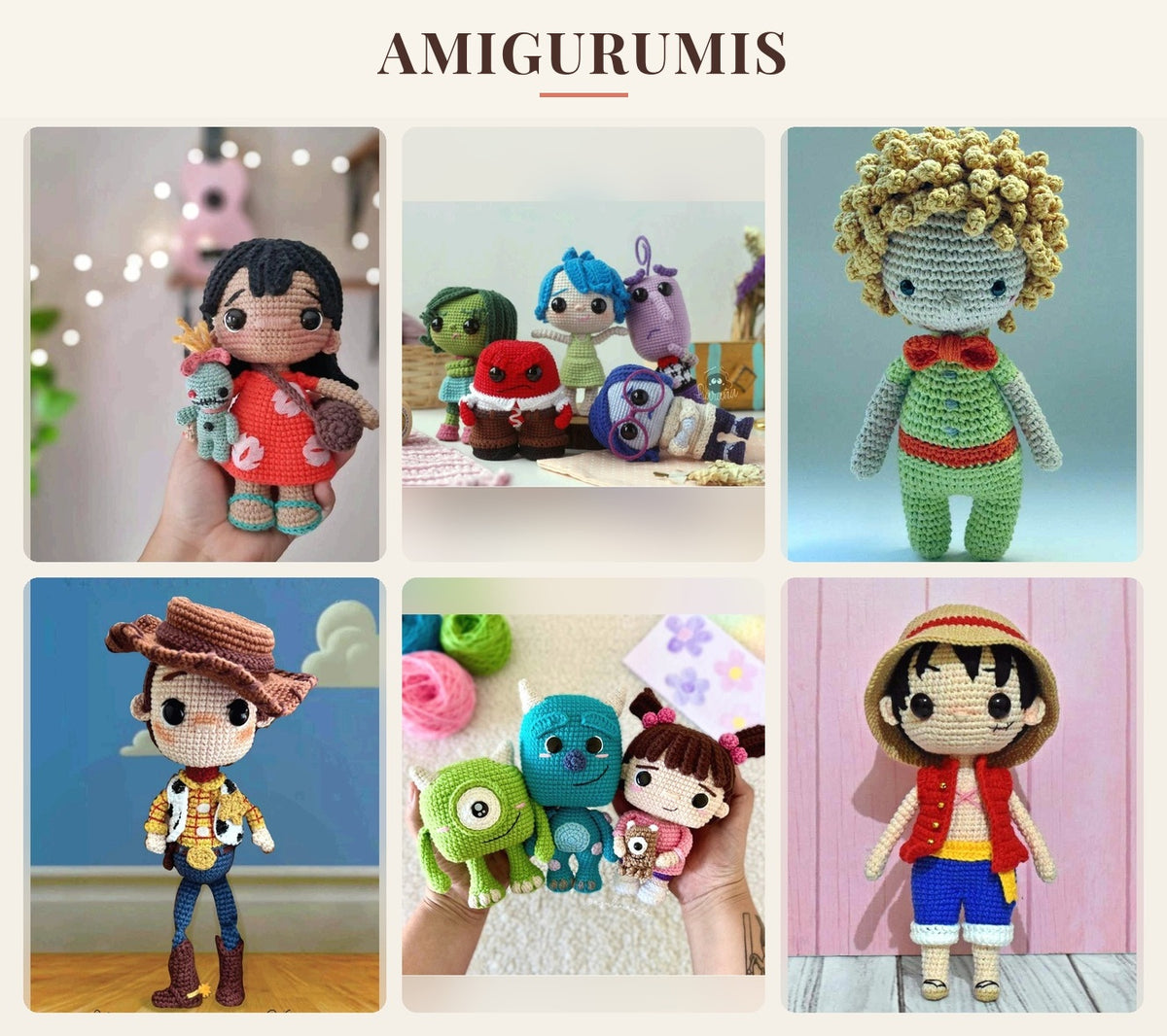 Amigurumis incluidos en Biblioteca Tejedora